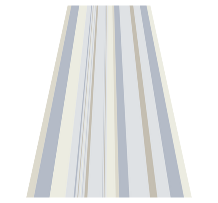 Vinyl tapijt slaapkamer 80's blauwe en beige strepen - TenStickers