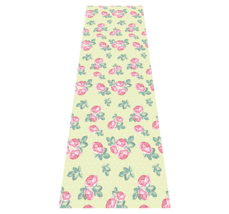 Vinyl tapijt slaapkamer shabby chic met stippenpatroon - TenStickers