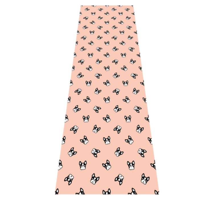 Vinyl tapijt slaapkamer schattig franse bulldoggen patroon - TenStickers