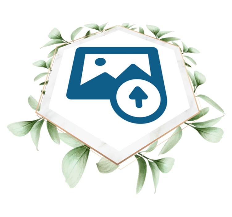 Vinyl tapijt natuur vrouw met bladeren - TenStickers