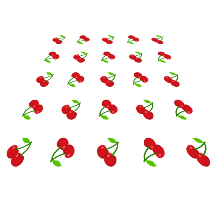 Vinyl tapijt natuur kersenpatroon ontwerp - TenStickers