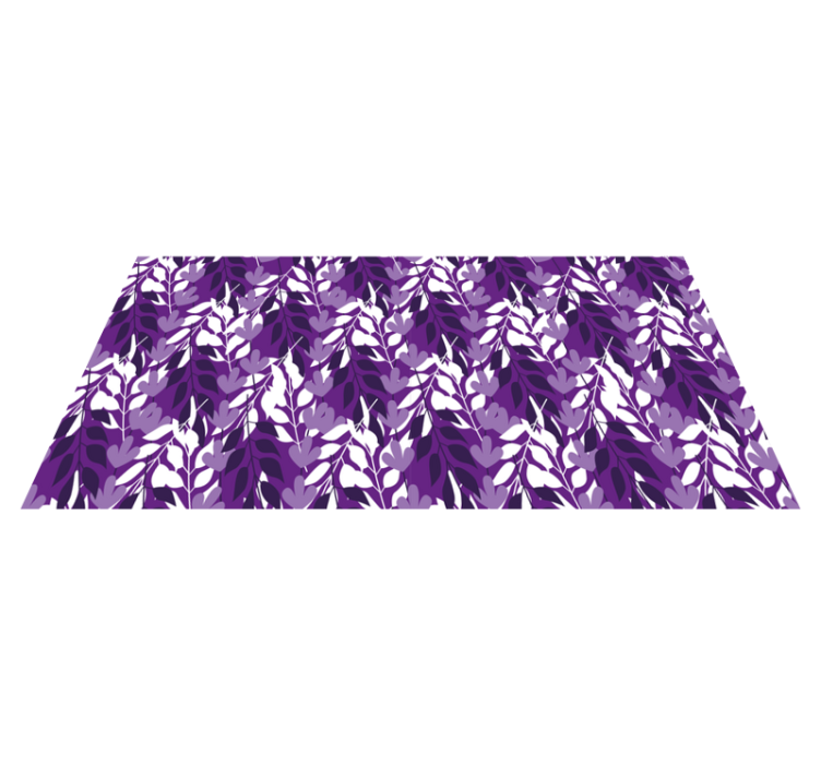 Vinyl tapijt natuur met bladeren motief - TenStickers