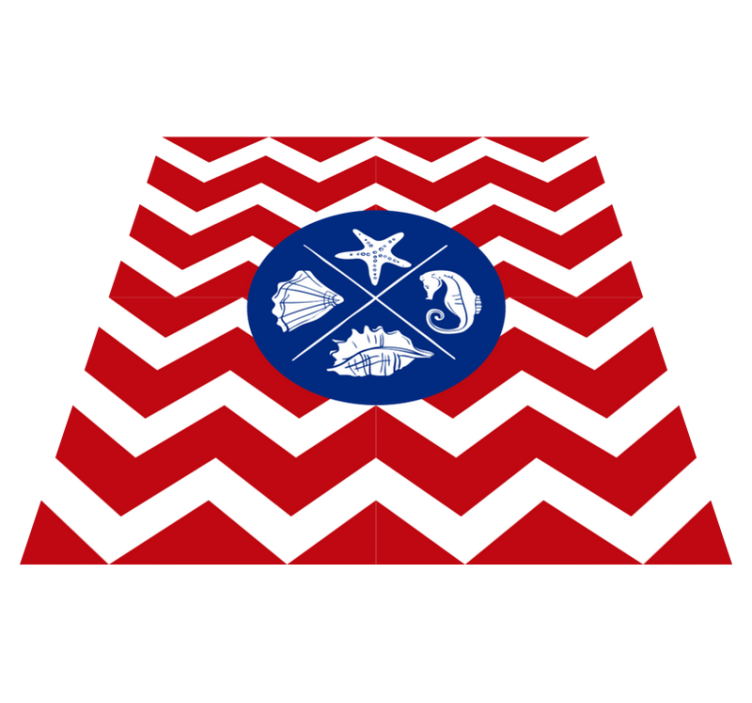 Vinyl tapijt natuur schelp oceaanpatroon - TenStickers