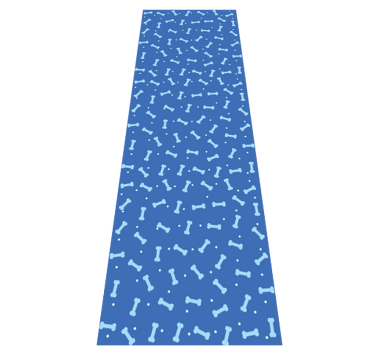 Vinyl tapijt slaapkamer verbluffende blauwe botten - TenStickers