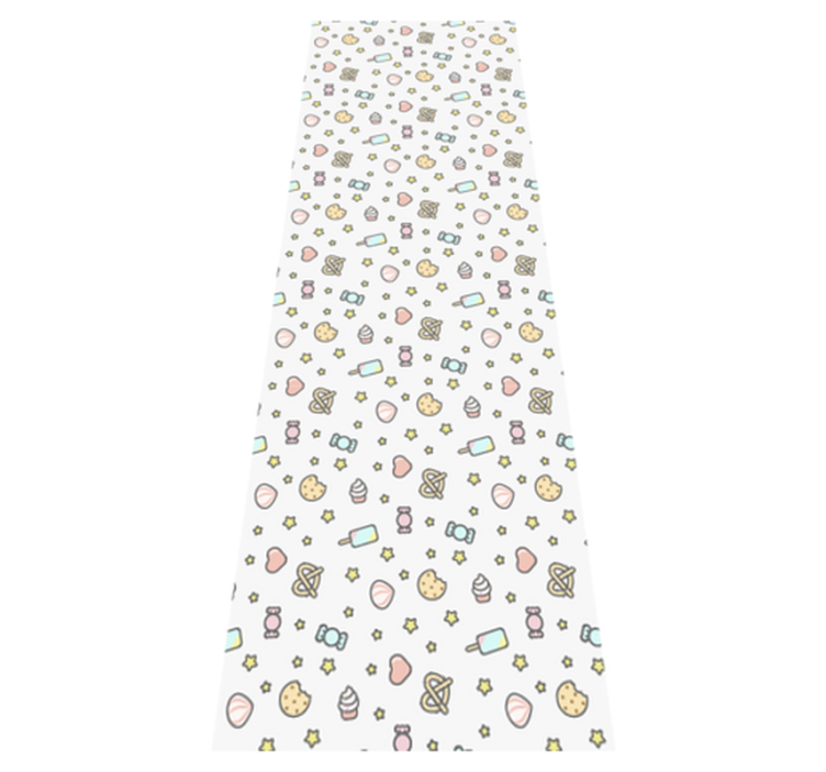 Vinyl tapijt slaapkamer schattige baby snacks met gezicht - TenStickers