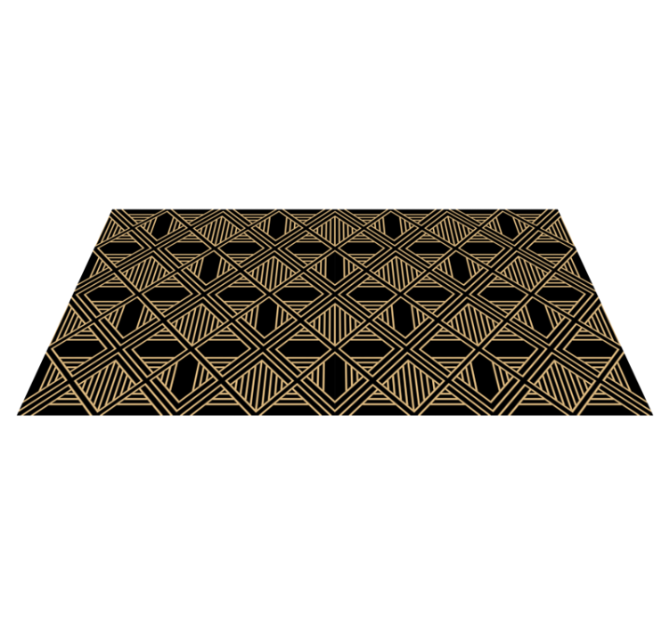 Vinyl tapijt geometrisch art deco great gatsby patroon - TenStickers