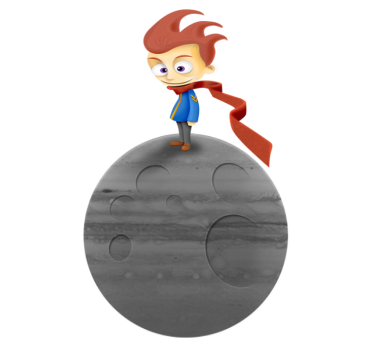 Vinyl tapijt kind prinsje opvouwbaar - TenStickers