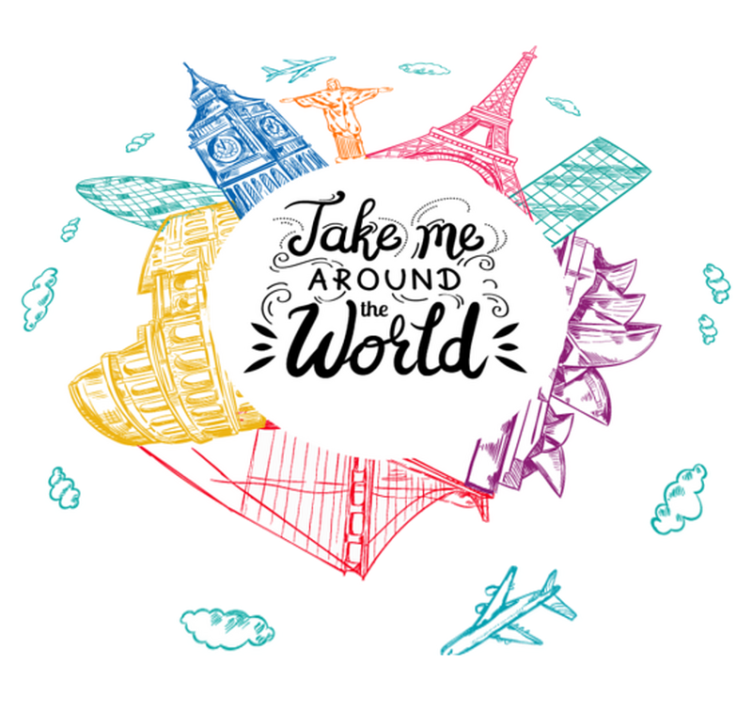 Vinyl tapijt slaapkamer edelstenen van over de wereld - TenStickers