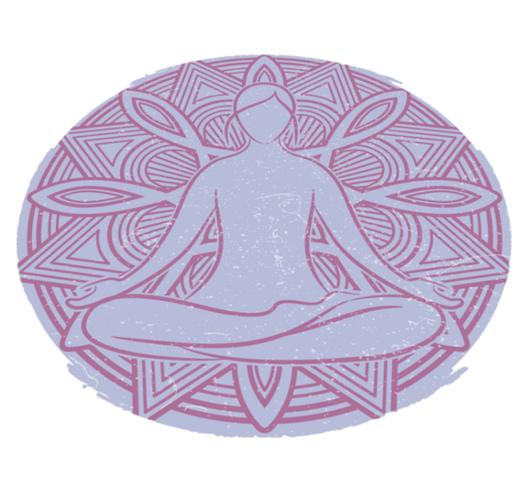 Vinyl tapijt slaapkamer yoga lotus bloem - TenStickers