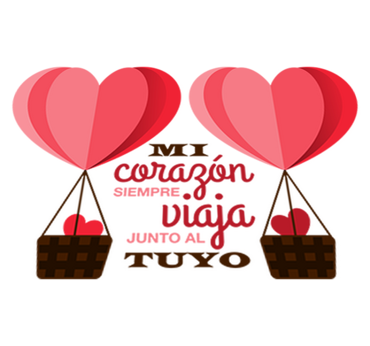 Vinyl tapijt slaapkamer valentijnsdecoratie vinil - TenStickers