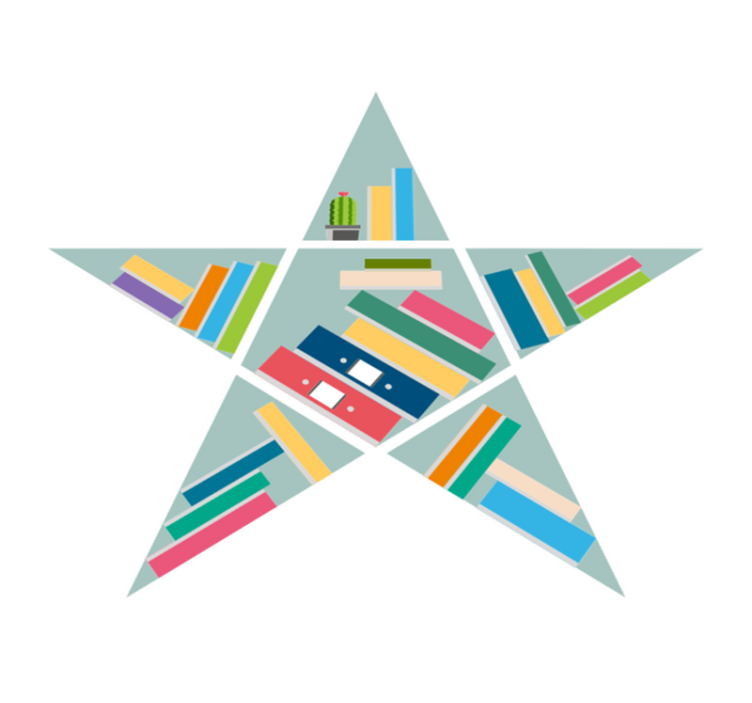 Vinyl tapijt kind sterrenlezer - TenStickers