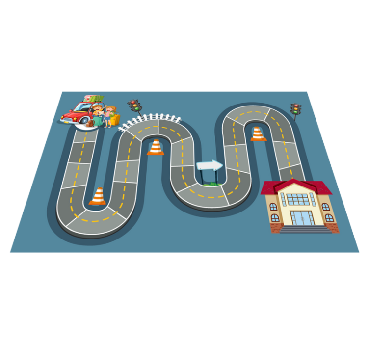 Vinyl tapijt spel bordspelweg - TenStickers