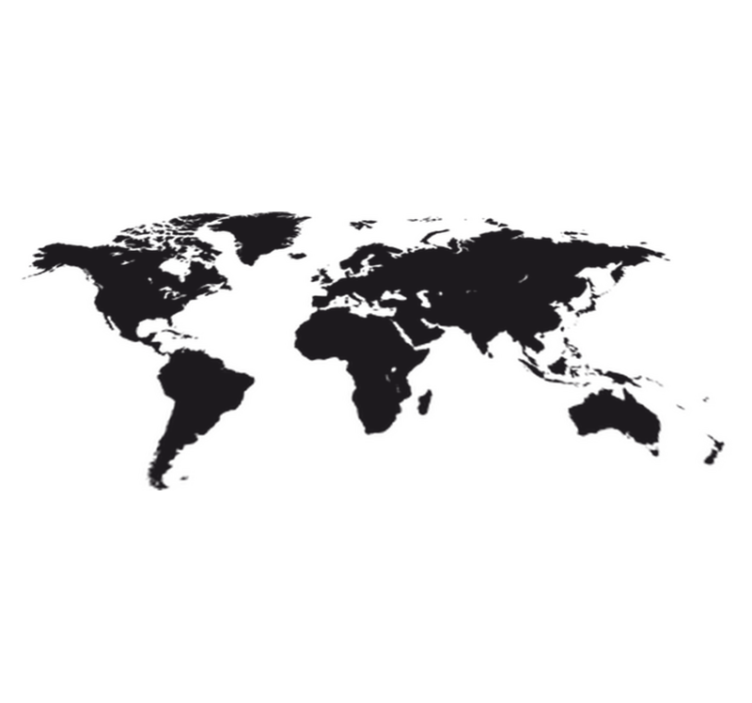 Vinyl tapijt wereldkaart vinilo decorativo mapamundi - TenStickers