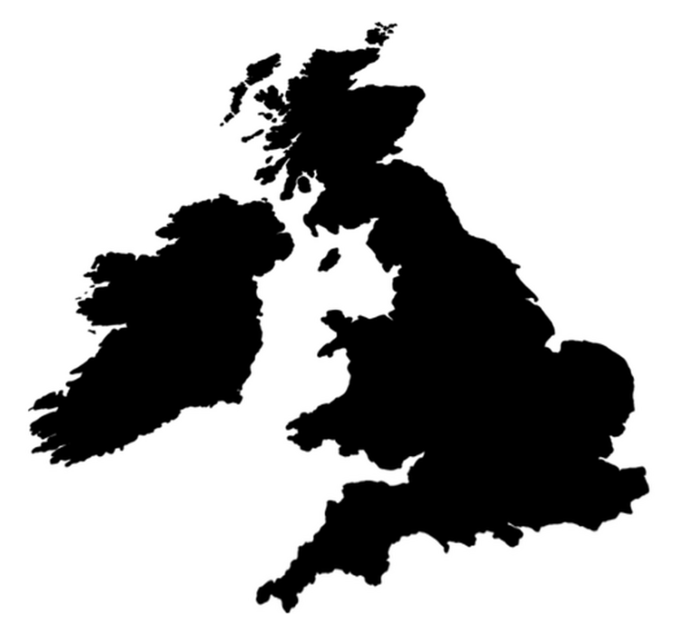 Vinyl tapijt wereldkaart engeland eendelig - TenStickers