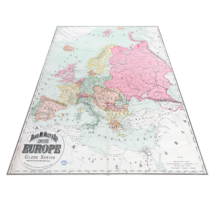 Vinyl tapijt wereldkaart europa kaart 1900 - TenStickers