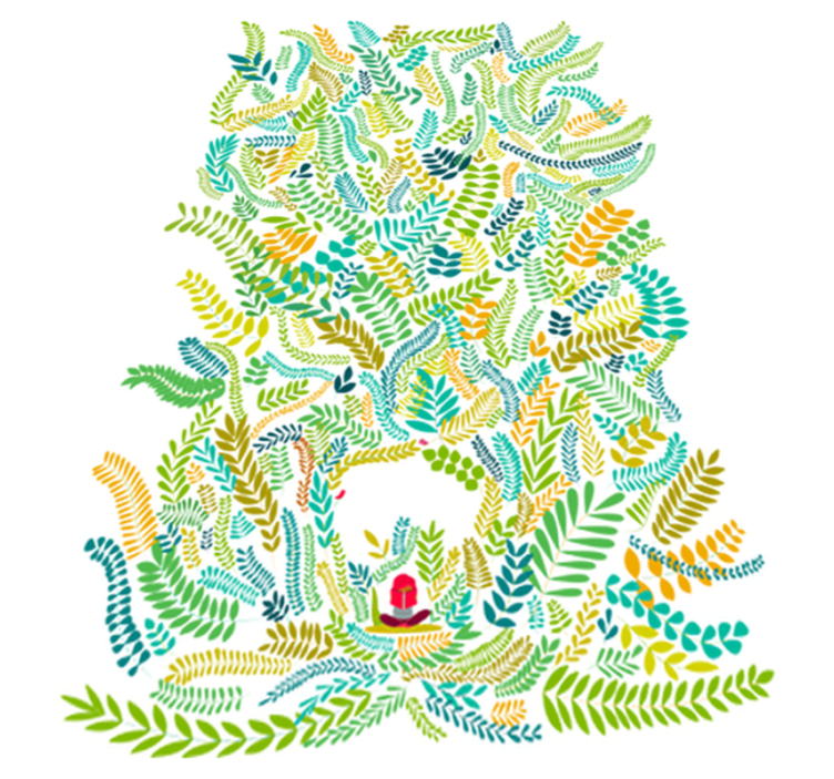 Vinyl tapijt kind fantasie lezen mooi van het noorden - TenStickers