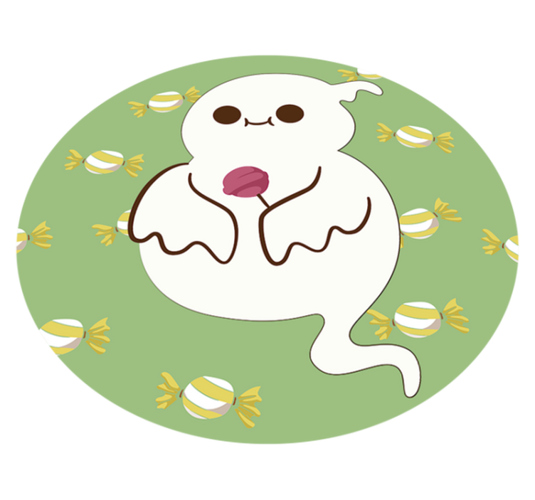 Vinyl tapijt kind grappig spookje - TenStickers