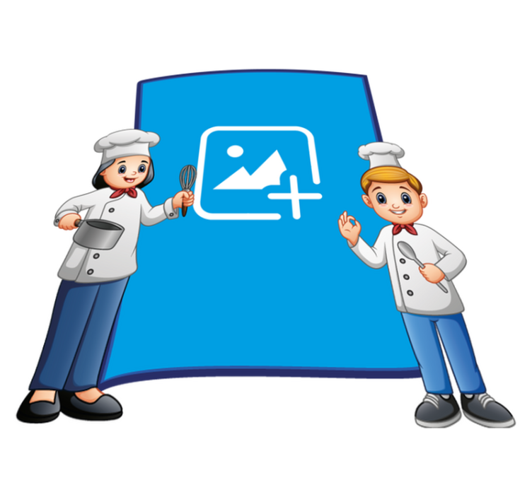 Vinyl tapijt kind chef fotolijst - TenStickers