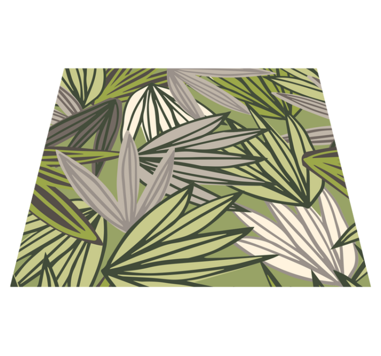 Vinyl tapijt badkamer junglebehang met bomen zonder fruit - TenStickers