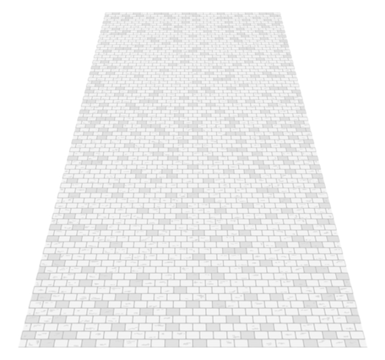 Vinyl tapijt badkamer elegant baksteenpatroon - TenStickers