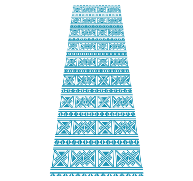 Vinyl tapijt badkamer blauw patroon - TenStickers