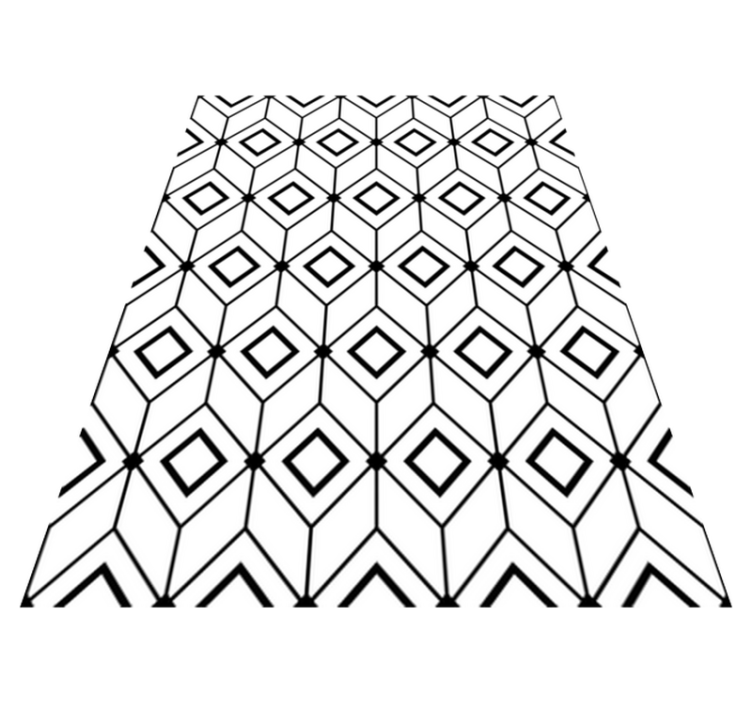 Vinyl tapijt geometrisch moderne diamant elementen - TenStickers