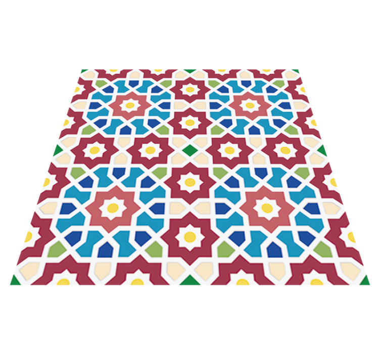 Vinyl tapijt badkamer arabische tegelwand - TenStickers