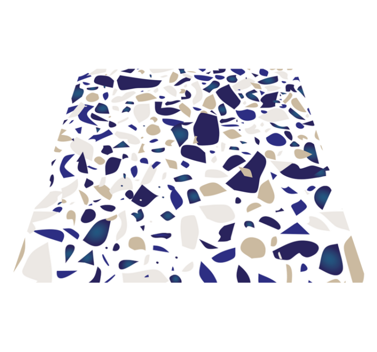 Vinyl tapijt badkamer imitatie marmer vloer sticker - TenStickers