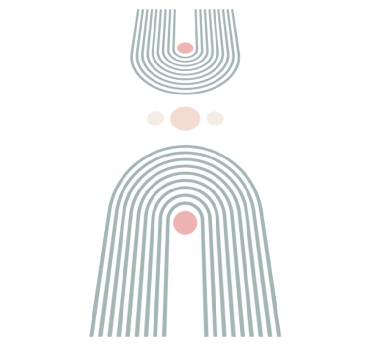 Vinyl tapijt badkamer abstract minimalistisch - TenStickers