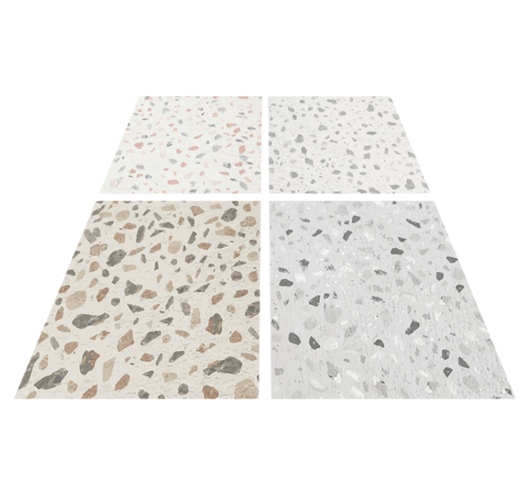 Vinyl tapijt keuken terrazzo structuur - TenStickers