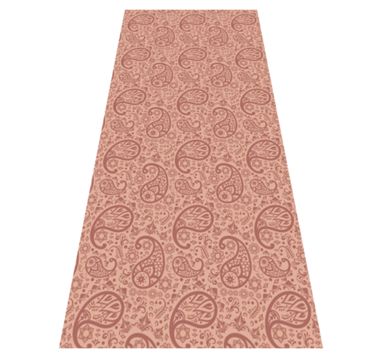 Vinyl tapijt keuken paisley patroon koelkast - TenStickers