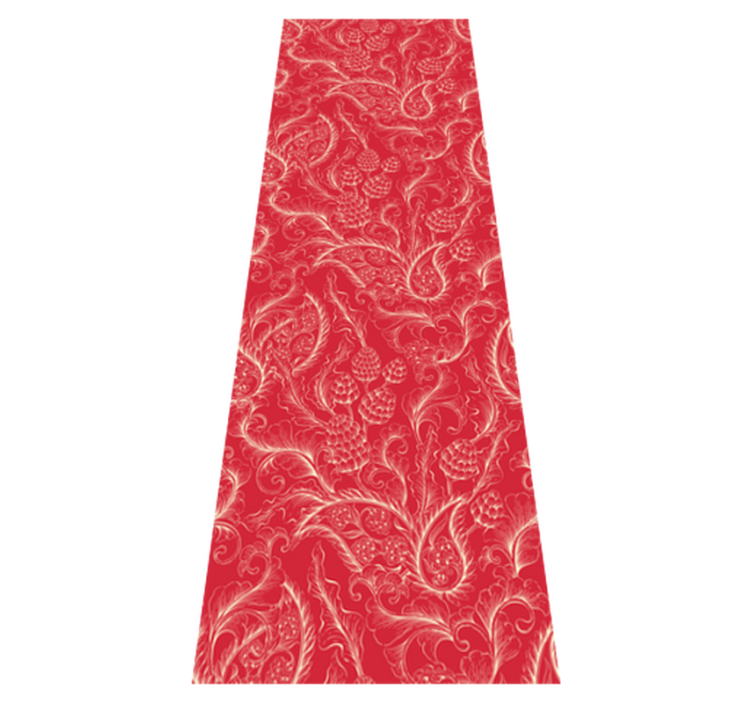 Vinyl tapijt keuken paisley illustratie koelkast - TenStickers