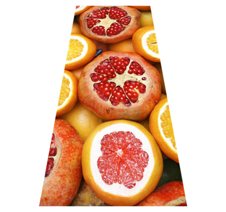 Vinyl tapijt keuken gesneden fruit - TenStickers