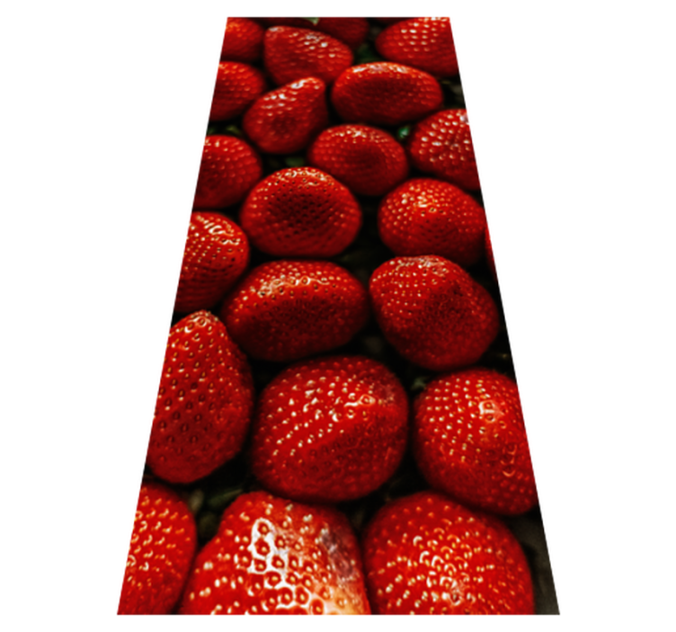 Vinyl tapijt keuken aardbeien - TenStickers