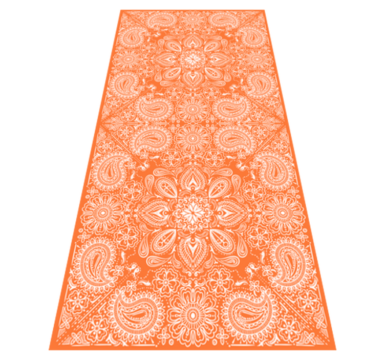 Vinyl tapijt keuken paisley tegel koelkast - TenStickers