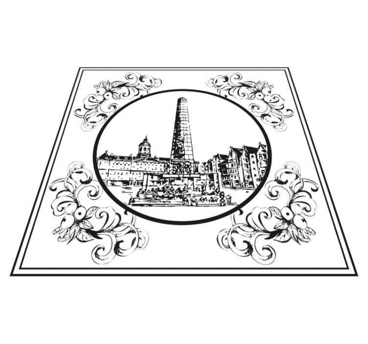Vinyl tapijt keuken amsterdam dam square - TenStickers
