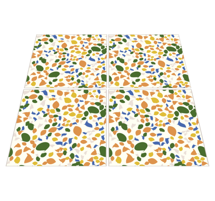 Vinyl tapijt keuken piastrelle terrazo stijl - TenStickers