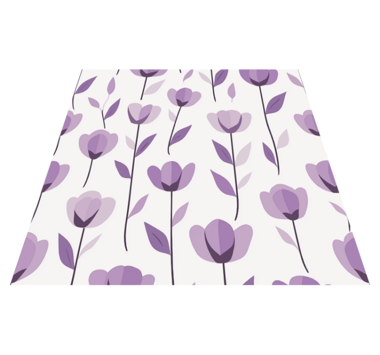Vinyl tapijt keuken met bloemenprint ontwerp - TenStickers