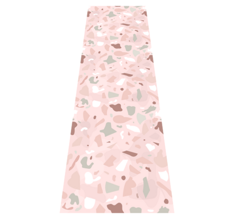 Vinyl tapijt keuken roze terrazzo patroon - TenStickers