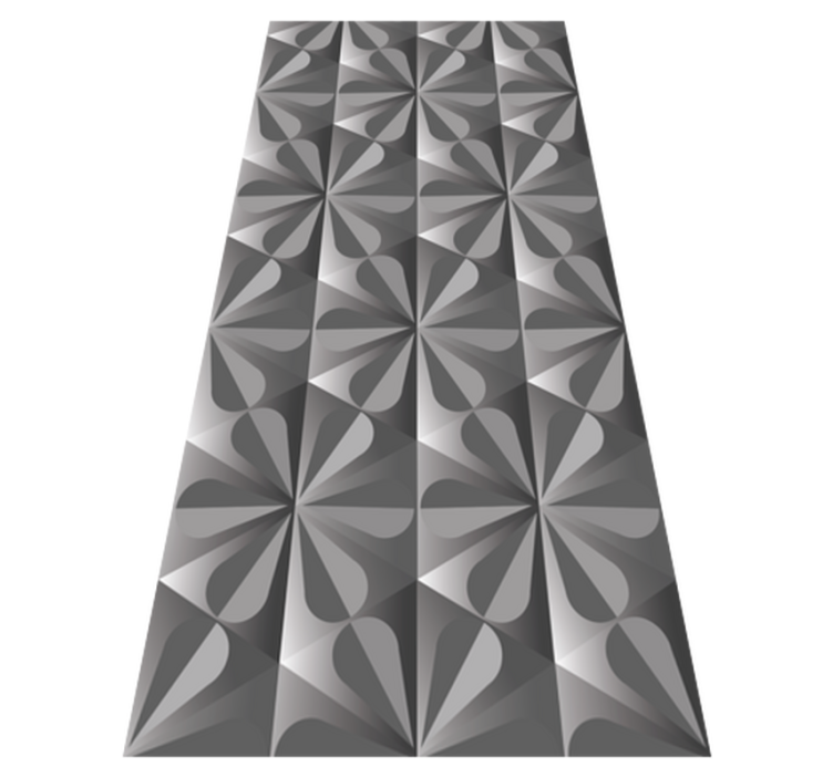 Vinyl tapijt keuken vintage geometrisch bloemenpatroon - TenStickers