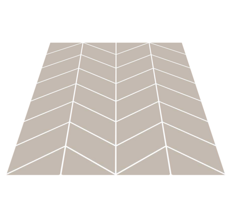 Vinyl tapijt keuken scandinavisch stijl beige wit - TenStickers
