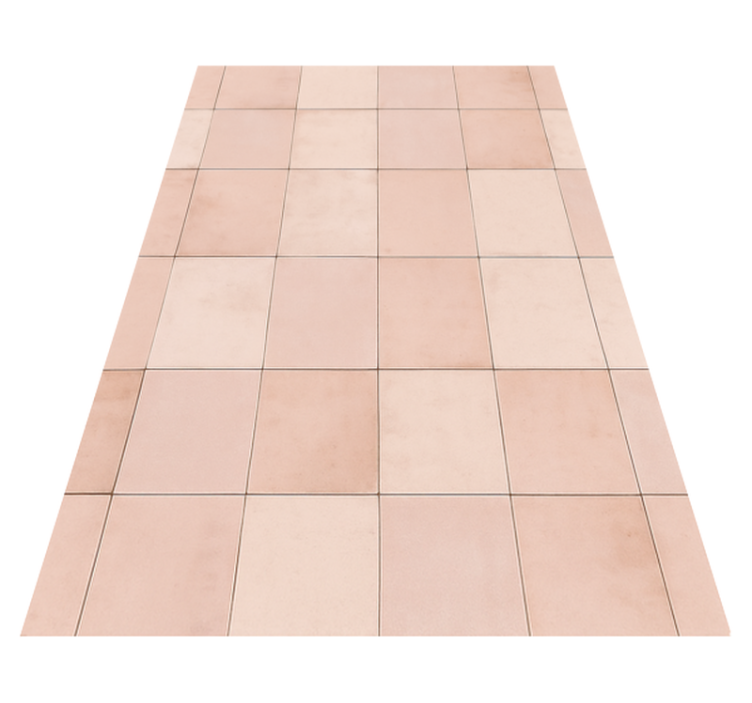 Vinyl tapijt keuken roze tegel patroon - TenStickers