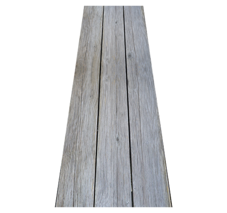 Vinyl tapijt slaapkamer nordic stijl grijs ruwe hout - TenStickers