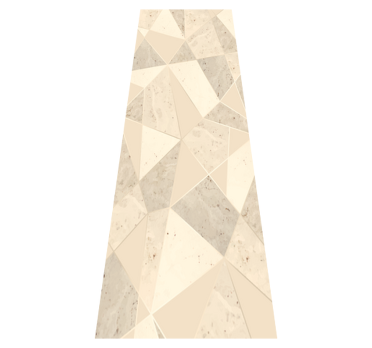 Vinyl tapijt kantoor 3d gouden driehoeken - TenStickers