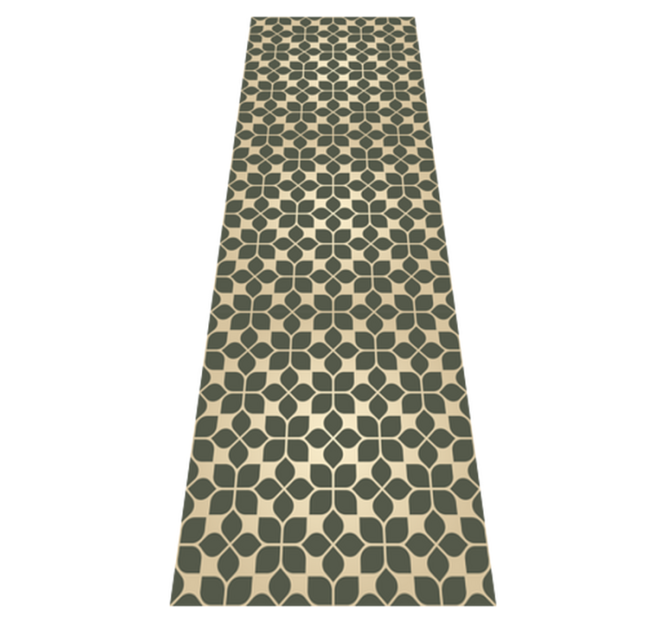 Vinyl tapijt kantoor luxueuze gouden patronen - TenStickers