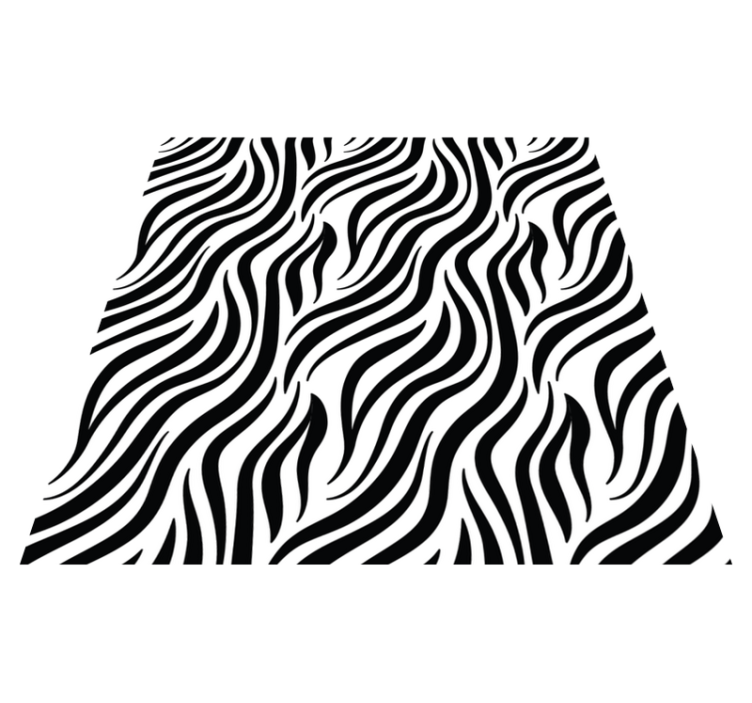 Zebrastreeppatroon vinyl vloerkleed dierenprint - TenStickers