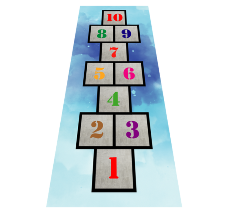 Hinkelen leuk vinyl tapijt spel - TenStickers