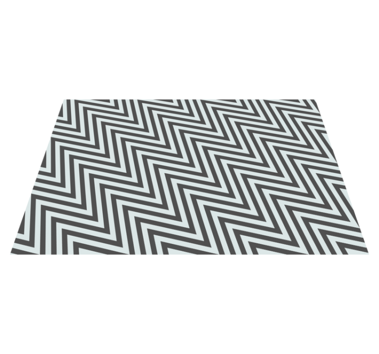 Geometrische zigzag vinyl tapijt strepen - TenStickers