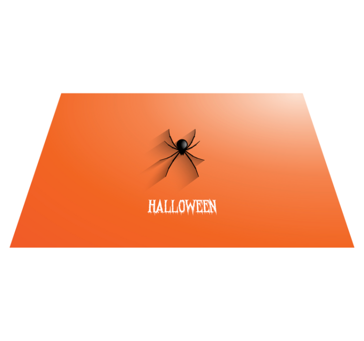 Vinyl tapijt halloween halloween spin spider - TenStickers