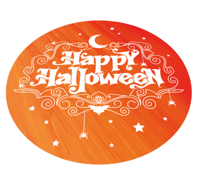 Vinyl tapijt halloween feestelijke cirkel - TenStickers